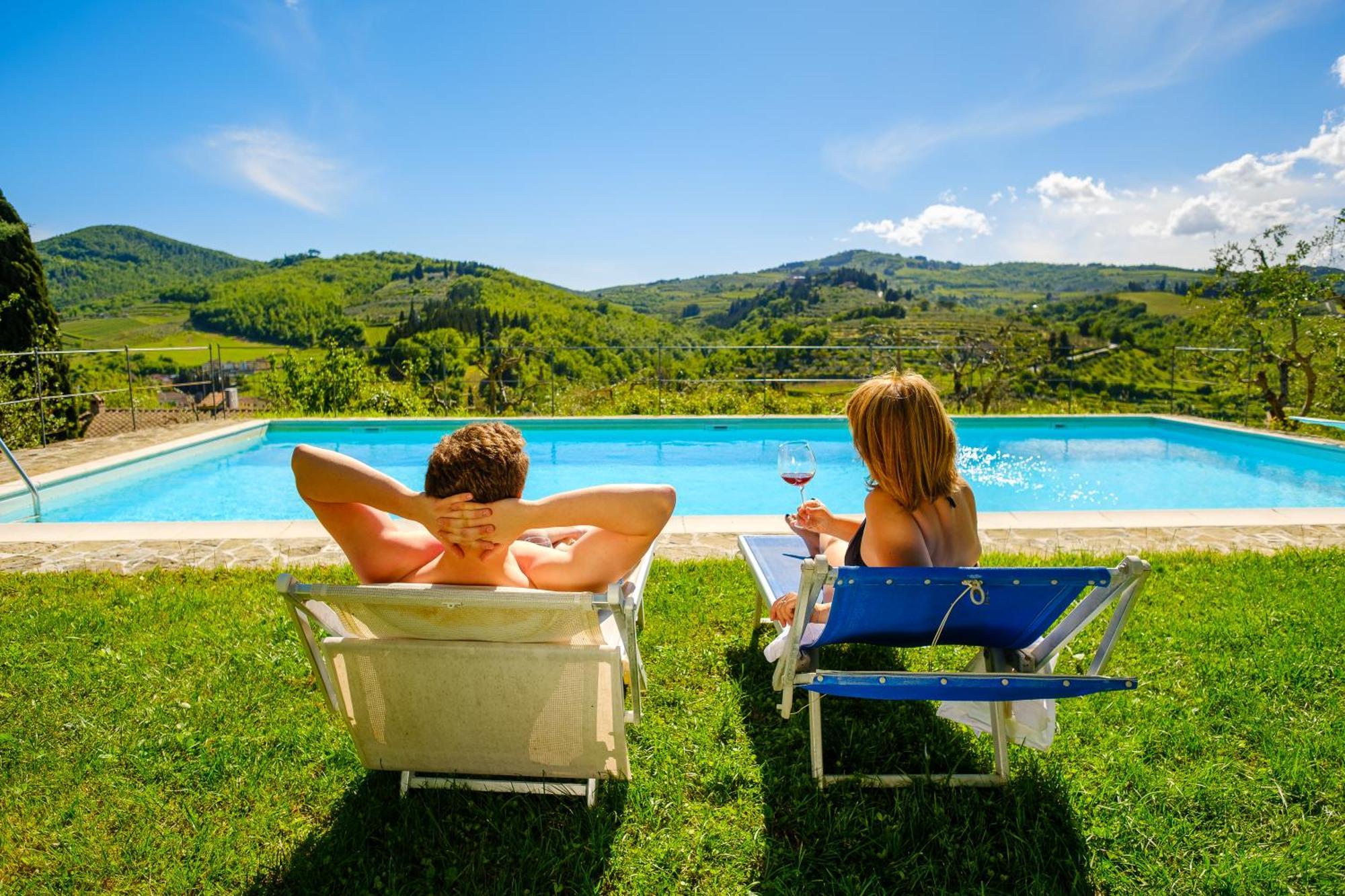 Villa Podere Campriano Winery Greve in Chianti Exterior foto